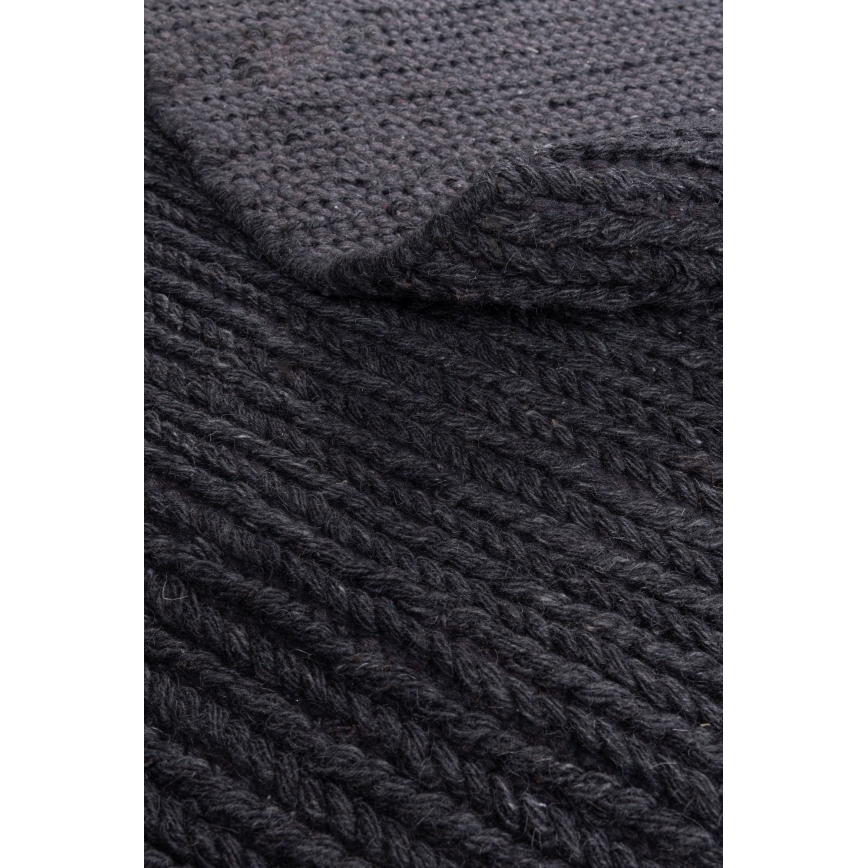 Килим FIR WOOL 160 см 2600 г/м² антрацит/натурален
