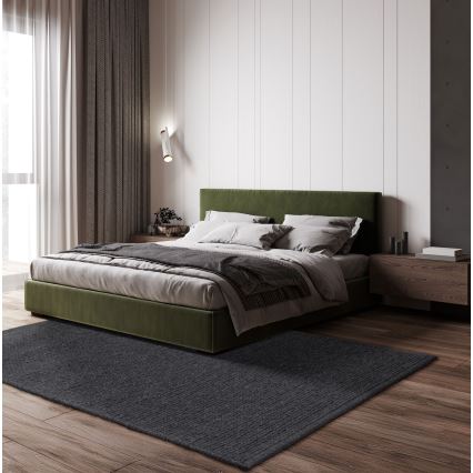 Килим FIR WOOL 160x230 см 2600 г/м2 антрацит/натурален