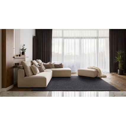 Килим FIR WOOL 160x230 см 2600 г/м2 антрацит/натурален