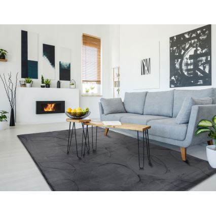 Килим RABBIT 3D 120x170 см антрацит