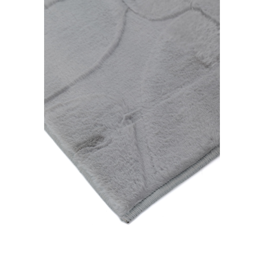 Килим RABBIT 3D 120x170 см светлосив