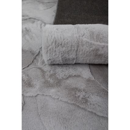 Килим RABBIT 3D 120x170 см светлосив