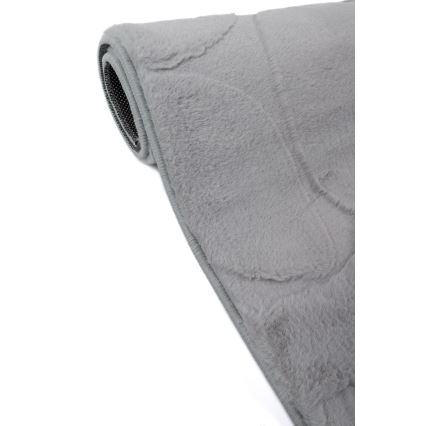 Килим RABBIT 3D 120x170 см светлосив