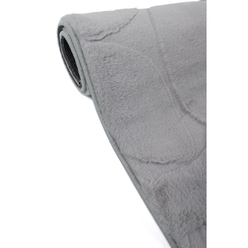 Килим RABBIT 3D 160x230 см светлосив