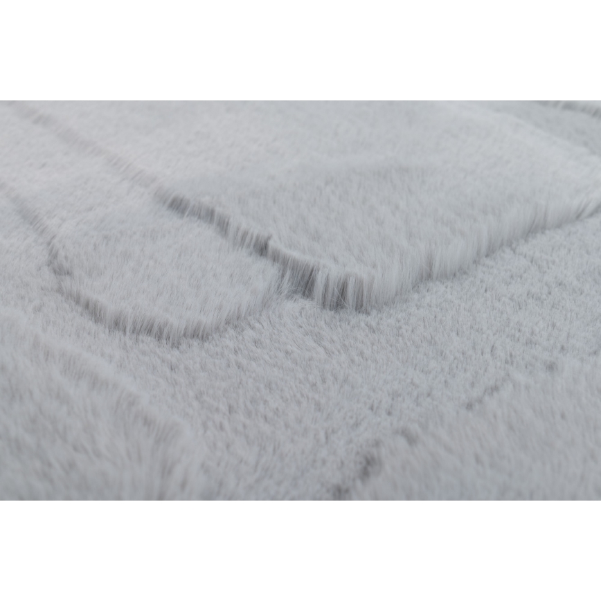 Килим RABBIT 3D 80x150 см, светлосив