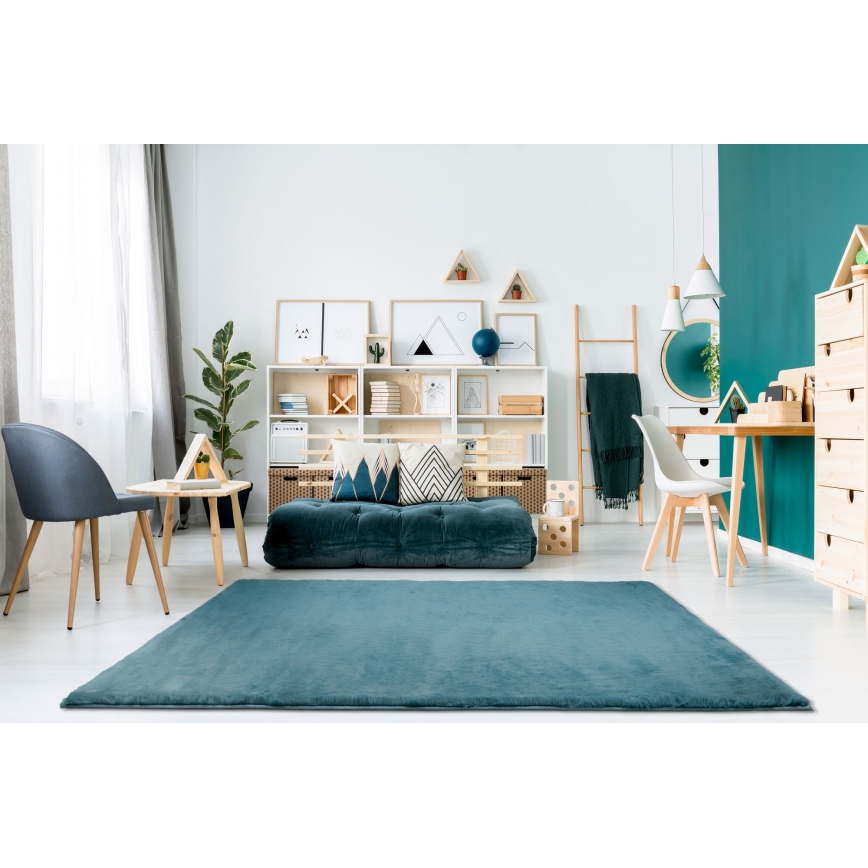 Килим RABBIT-ROSA NEW 80x150 cm 2000g/m2 тюркоазен