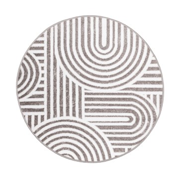 Килим SALAMANCA 100 см сив/бял