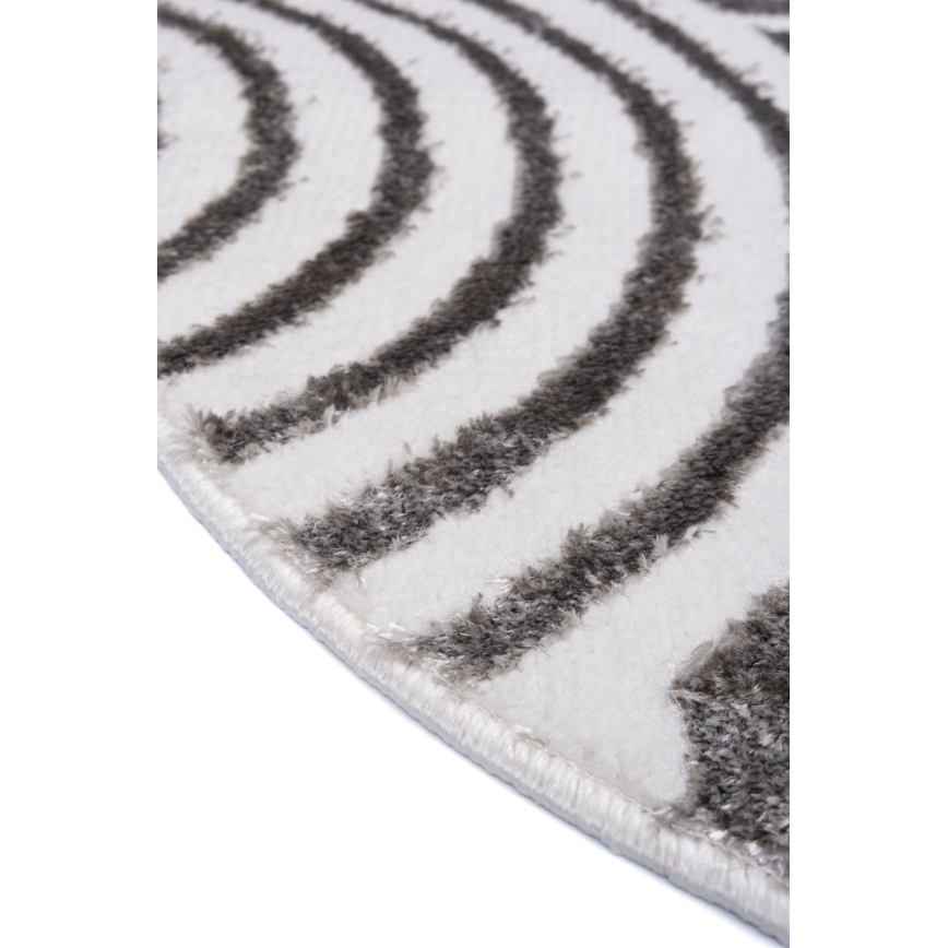 Килим SALAMANCA 100 см сив/бял