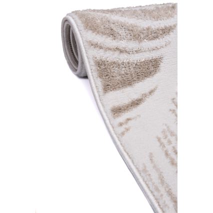 Килим SALAMANCA 160x230 см бежов/бял/листов десен