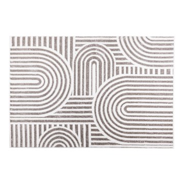 Килим SALAMANCA 200x280 см сив/бял