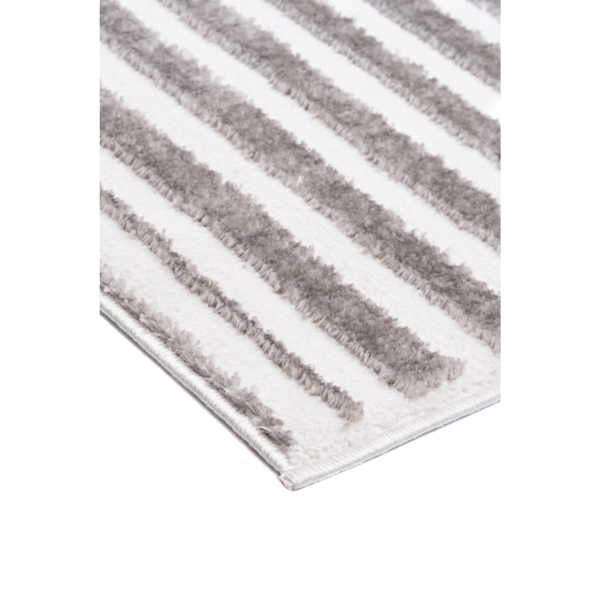 Килим SALAMANCA 200x280 см сив/бял