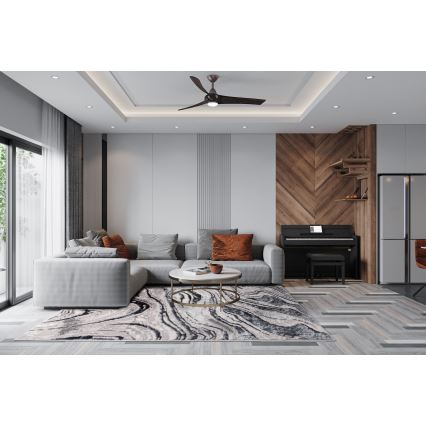 Килим STONE 80x140 см сив/антрацит