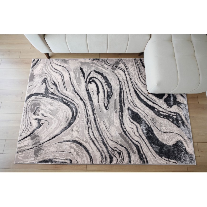 Килим STONE 80x140 см сив/антрацит