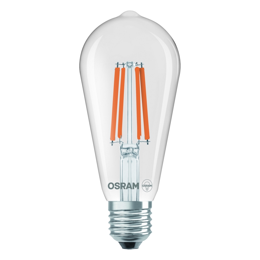 Класическа филаментна LED крушка E27/6,5W/230V 4000K - Osram