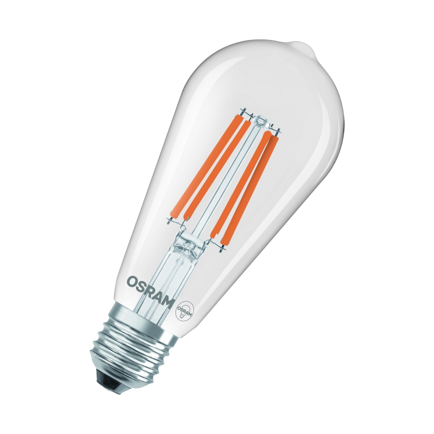 Класическа филаментна LED крушка E27/6,5W/230V 4000K - Osram