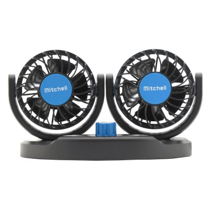 Кола dashboard fan с USB 3W/5V черен