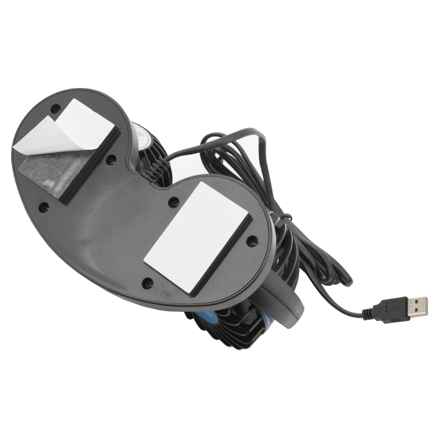 Кола dashboard fan с USB 3W/5V черен
