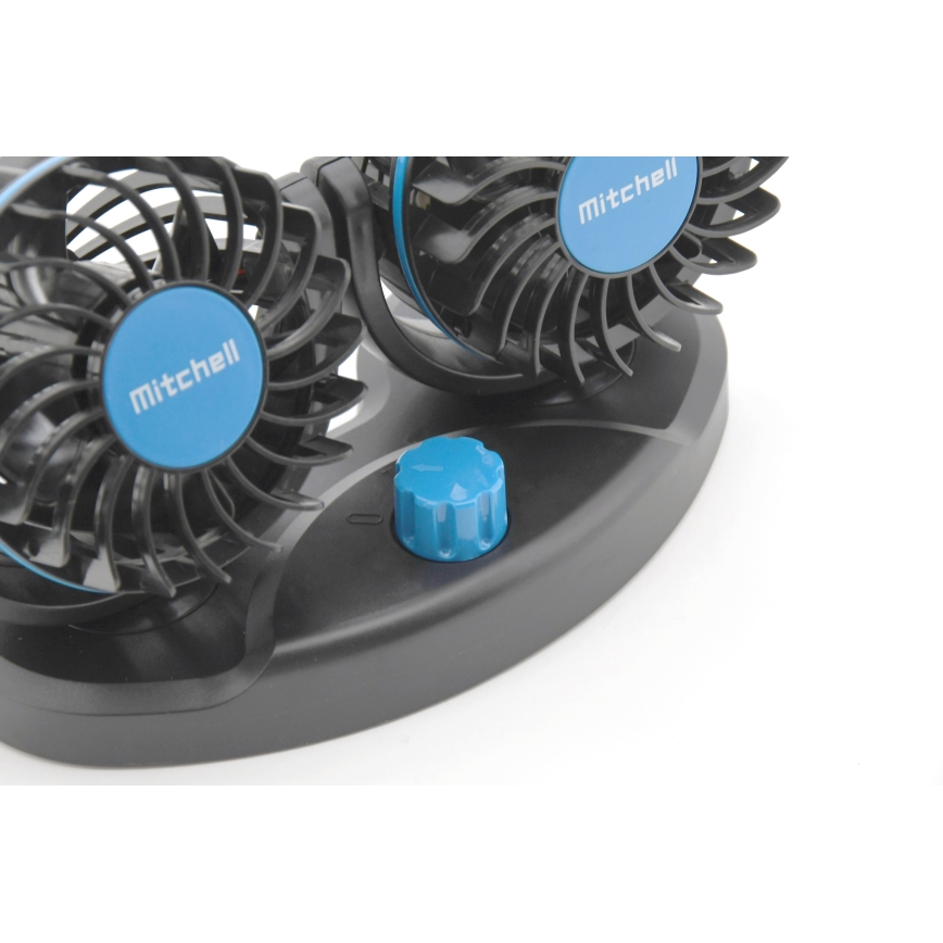 Кола dashboard fan с USB 3W/5V черен