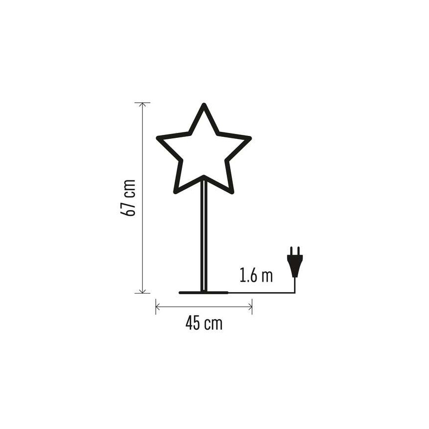 Коледна декорация 1xE14/25W/230V ⌀ 45см златиста