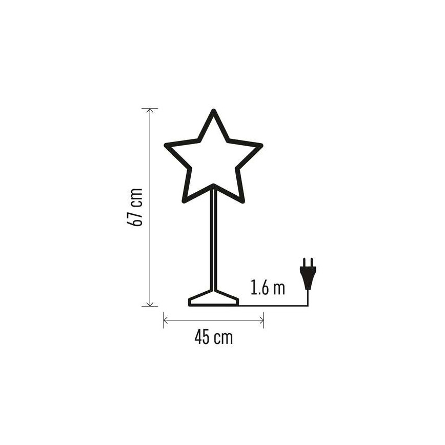 Коледна декорация 1xE14/25W/230V ⌀ 45см златиста