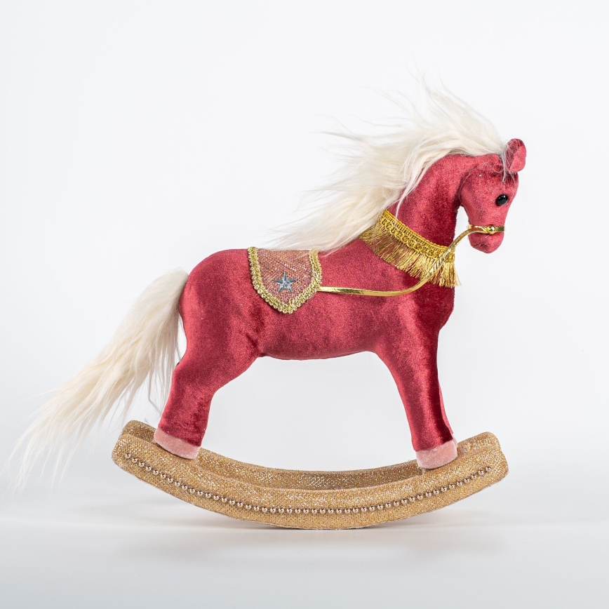 Коледна декорация 31 см люлеещо се конче