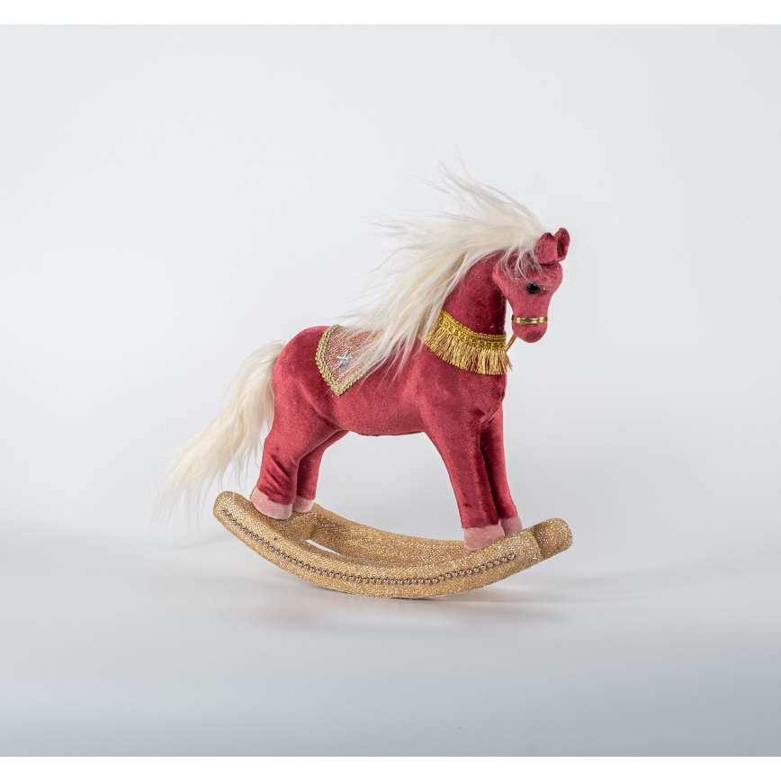 Коледна декорация 31 см люлеещо се конче