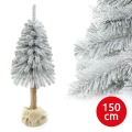 Коледна елха на дънер NATURAL WITH SNOW 150 см ела