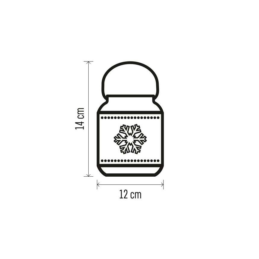 Коледна LED декорация LED/3xAAA бяла
