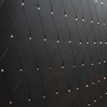 Коледна LED завеса за външна употреба 160xLED/7 функции 5m IP44 топла бяла