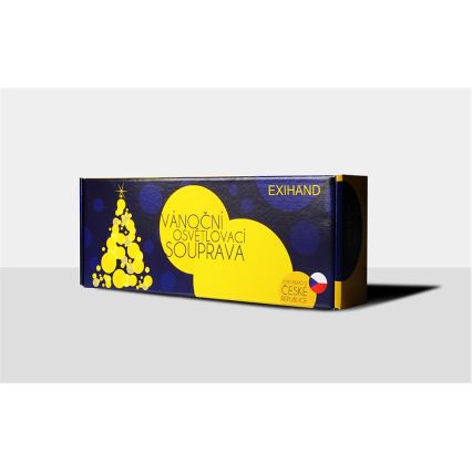 Коледни лампички FELICIA 16xE10 13,5м многоцветни Изработени в Европа