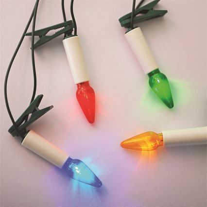 Коледни лампички FELICIA 16xE10 13,5м многоцветни Изработени в Европа