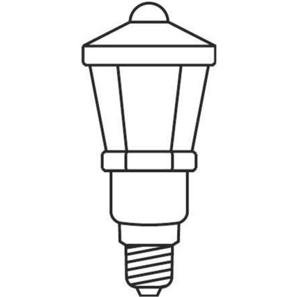 Коледни лампички LANTERN 12xE10/10,7м бели Произведени в Европа