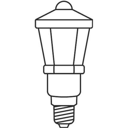 Коледни лампички LANTERN 12xE10/10,7м топло бели Произведени в Европа