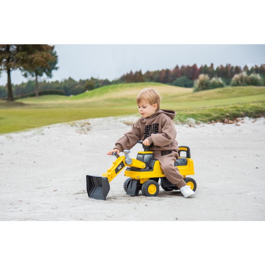 Колело за бутане товарач CAT 2xAA жълти/черен