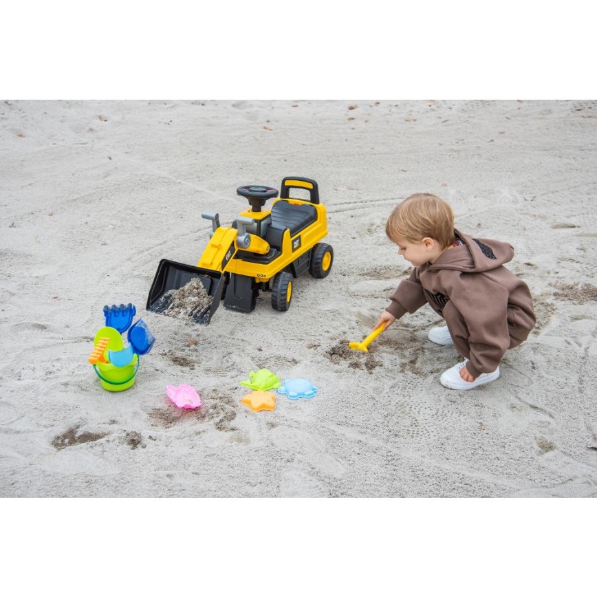 Колело за бутане товарач CAT 2xAA жълти/черен