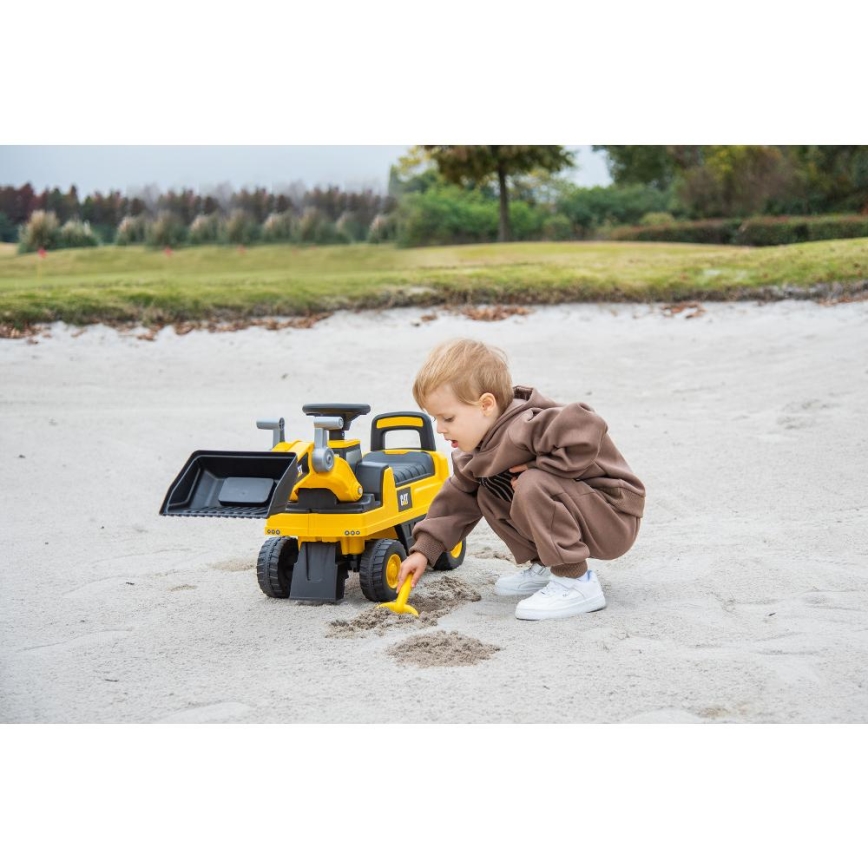 Колело за бутане товарач CAT 2xAA жълти/черен