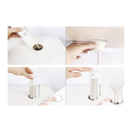 Колона с контакти за монтаж в плот на маса 3x230V