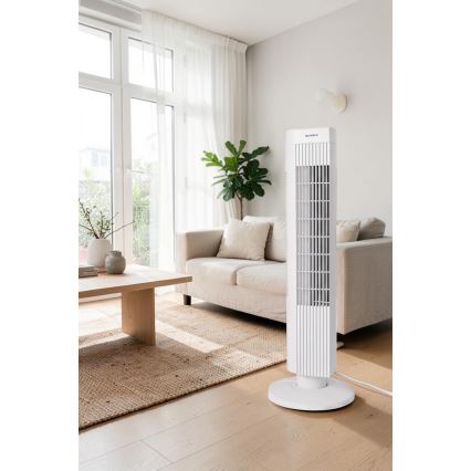 Колонен вентилатор 50W/230V бял