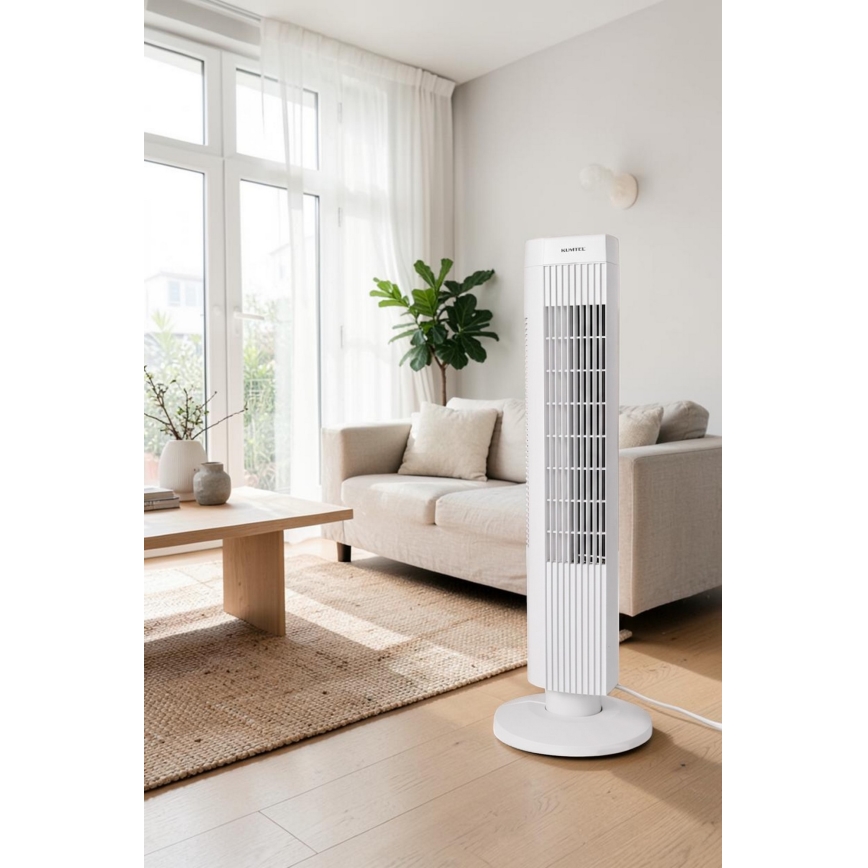 Колонен вентилатор 50W/230V бял
