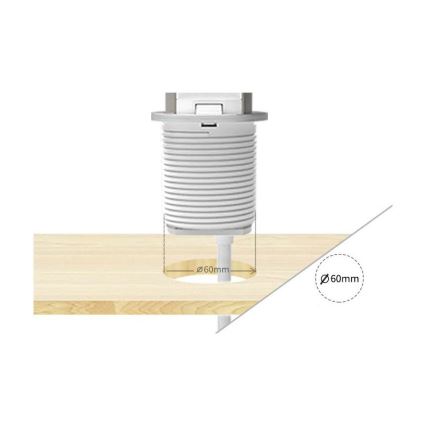 Колонка с контакти за плот на бюро 3x230V