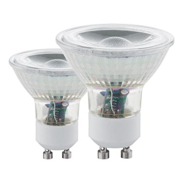 Комлпект 2x крушка GU10/3,4W 3000K - Eglo 11475