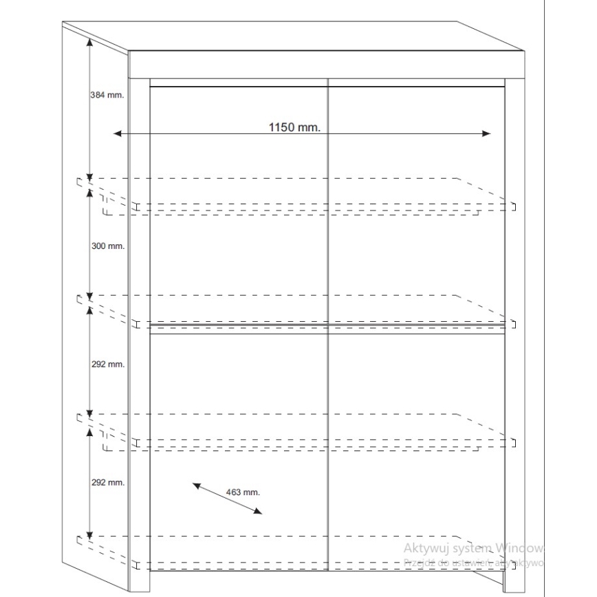 Комод FINERA бял