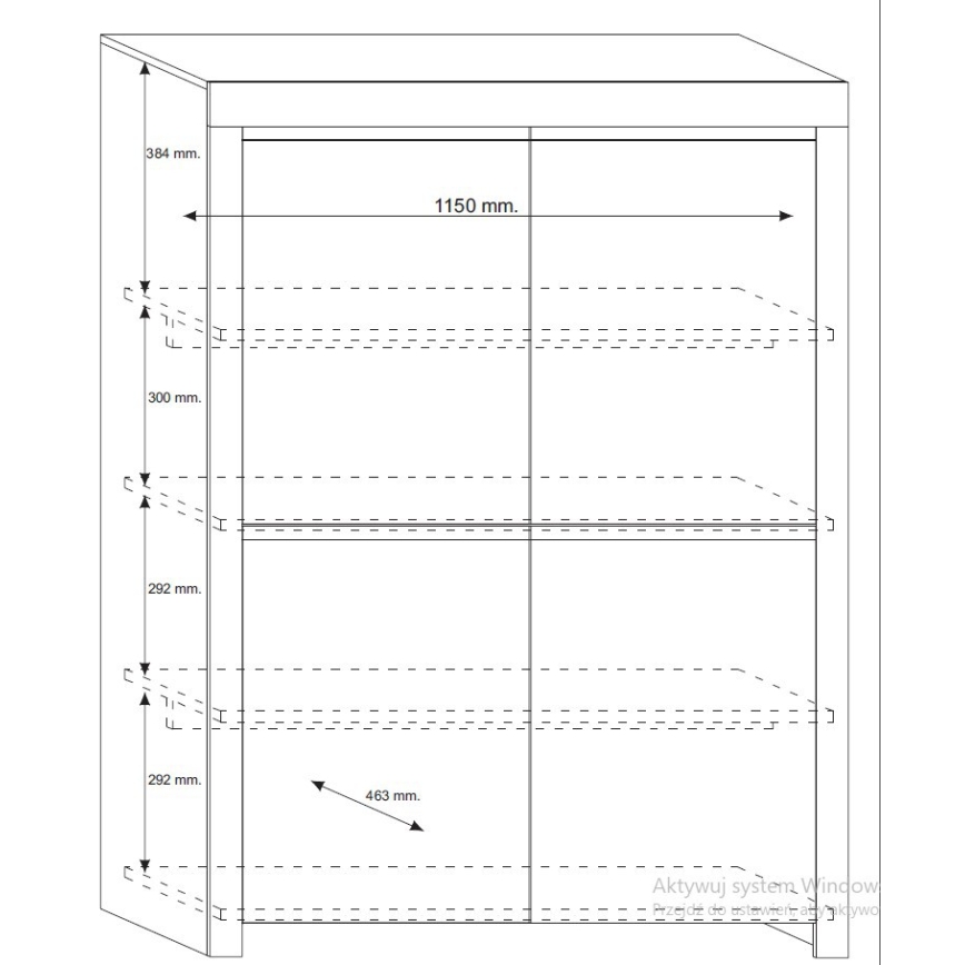 Комод FINERA бял