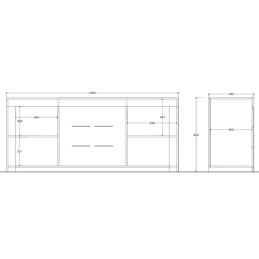 Комод FINERA бял