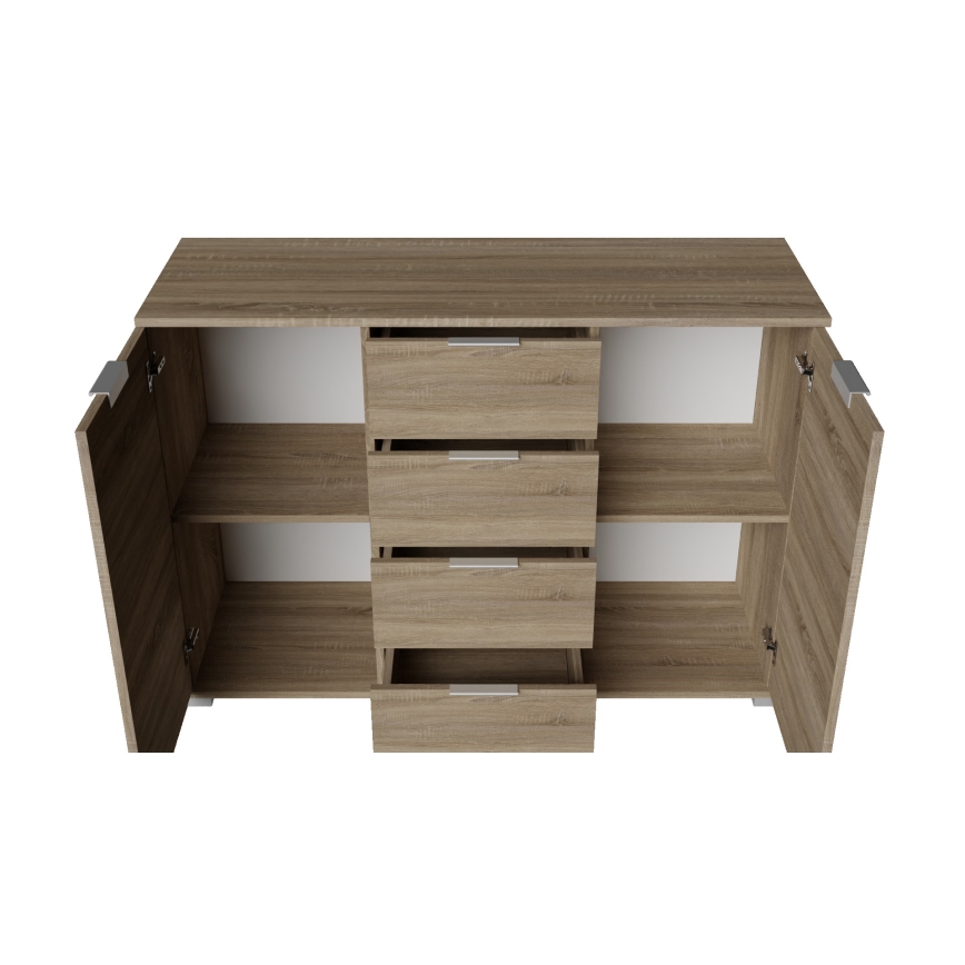 Комод HOPE 120x78x35 дъб сонома