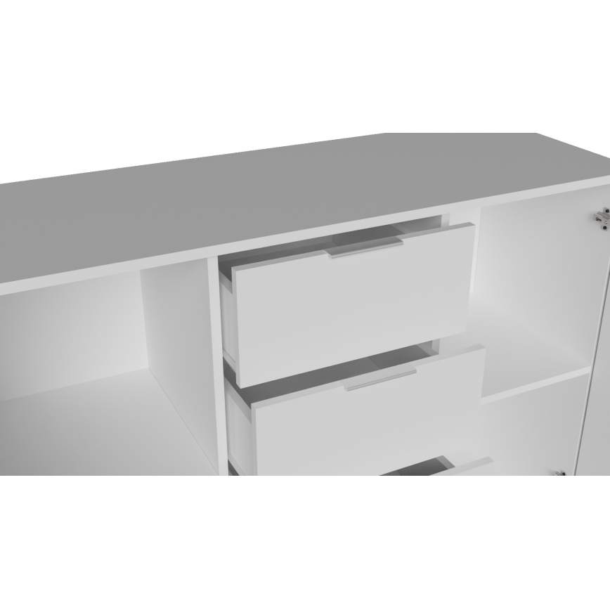 Комод HOPE 120x78x35 см бял