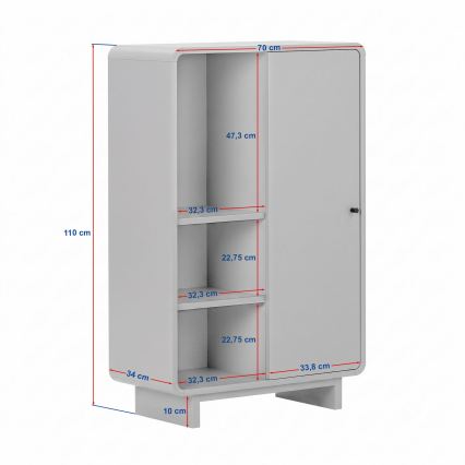 Комод KABIN 70x110x34 см, дъб