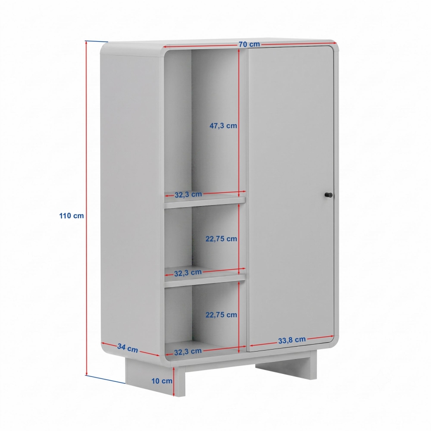 Комод KABIN 70x110x34 см, дъб