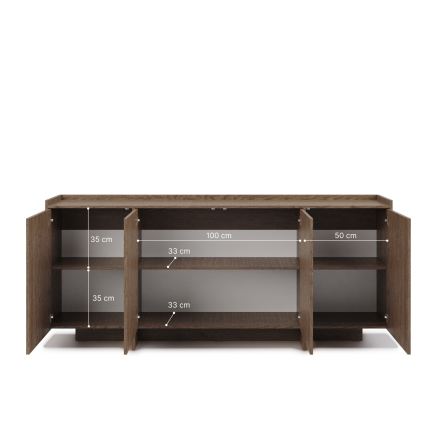 Комод KEMI 200x90x38 см, дъб