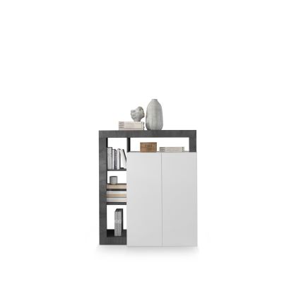 Комод LENOR бял/антрацит